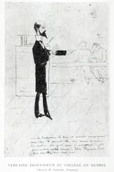 Verlaine unterrichtet an der Institution Notre-Dame in Rethel, 1877-79